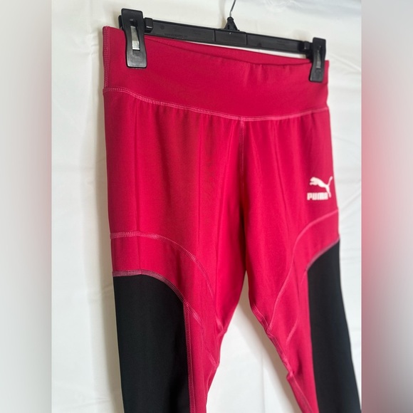 Puma Flourish XTG Women's Athletic Leggings Cerise & Puma Black  Size Medium - Picture 4 of 11